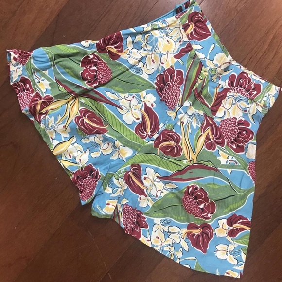 SOLD Trashy Diva shorts high rise floral Pinup Hawaiian Charm 40s tap pants 2 XS - Picture 6 of 6